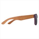 Maroon Frames with Bamboo Look Temples Side